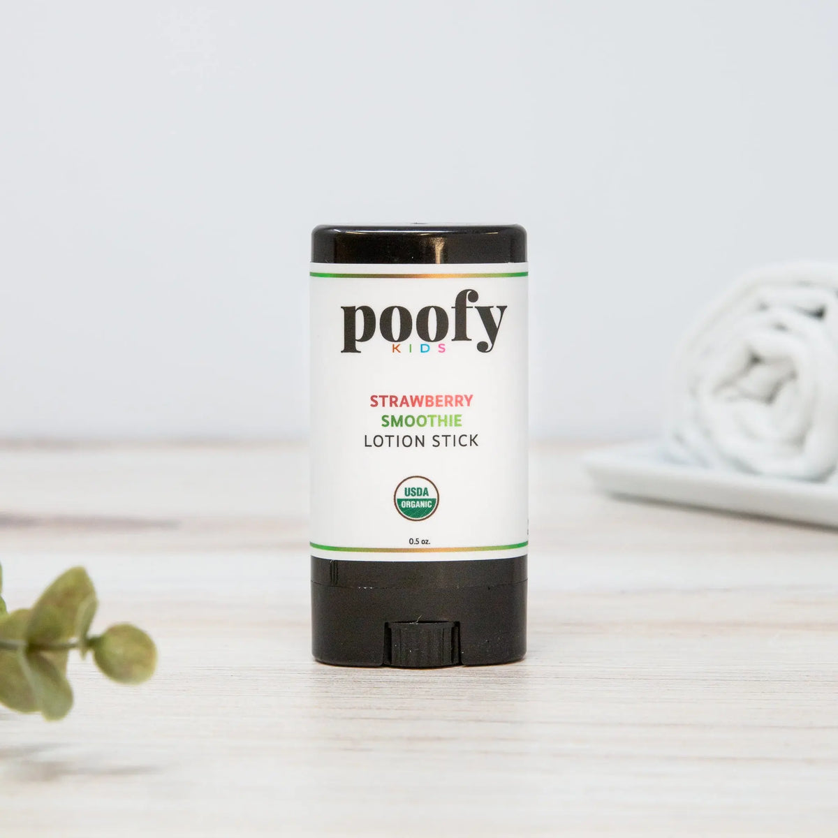 Strawberry Smoothie Lotion Stick Organic Poofy Organics