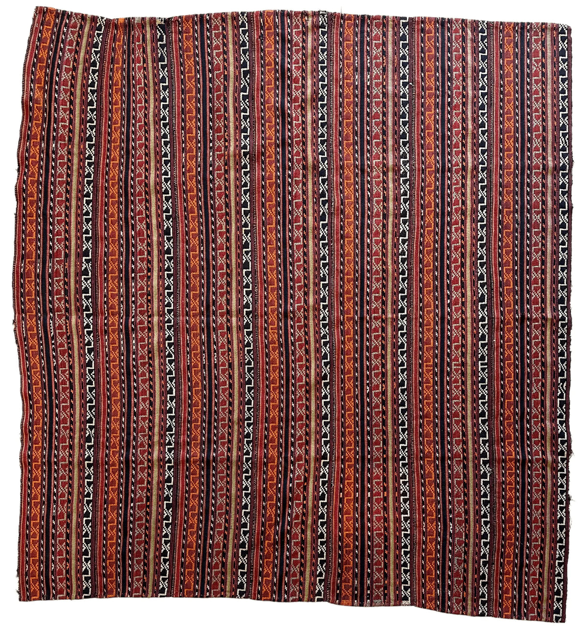 UNIQUE Antique Square Azerbijani Shahsavan Jajim Rug 6’4” x 6’8” Rugistan