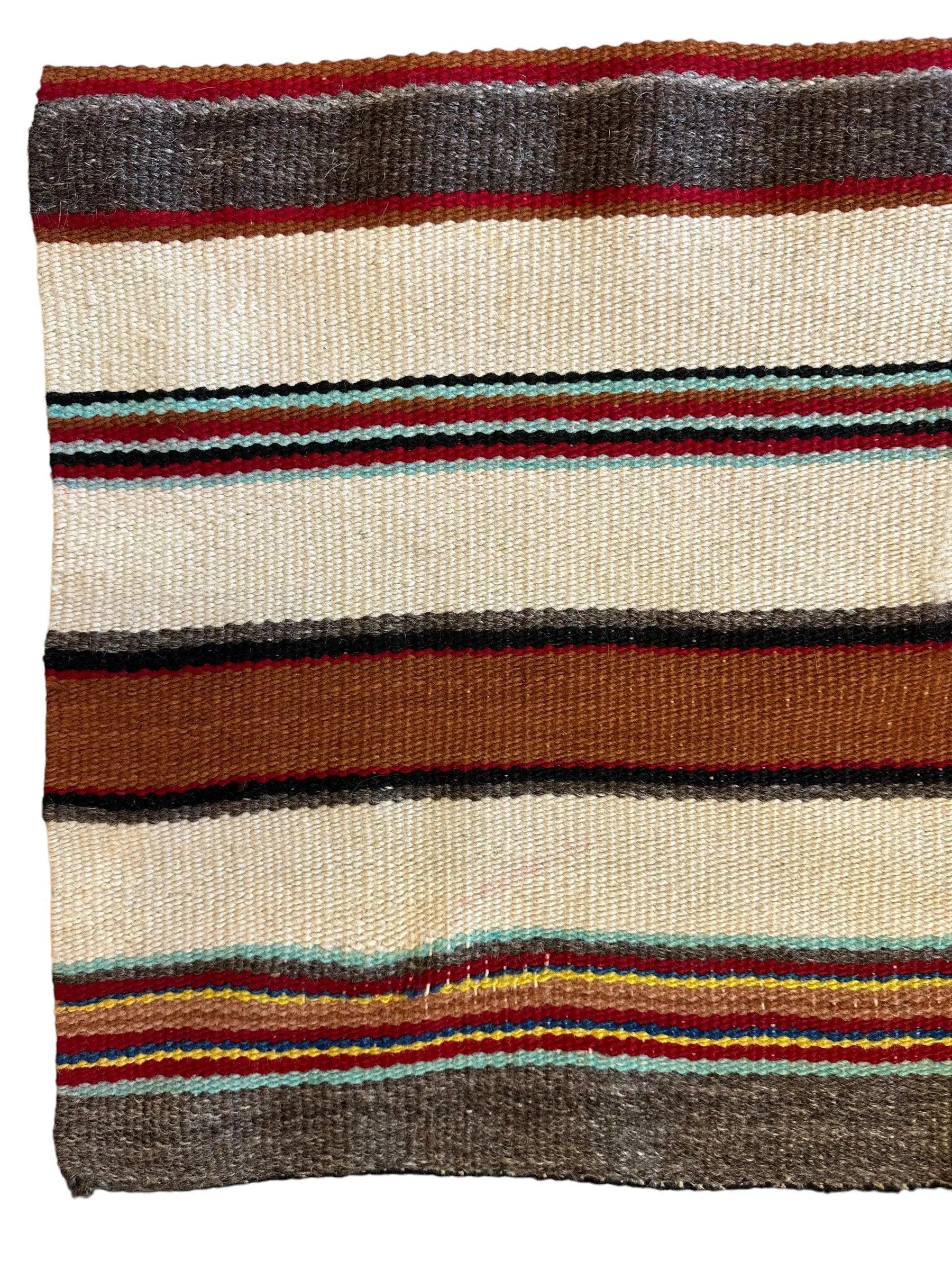 Vintage Native American Navajo Rug 30” x 63” Rugistan