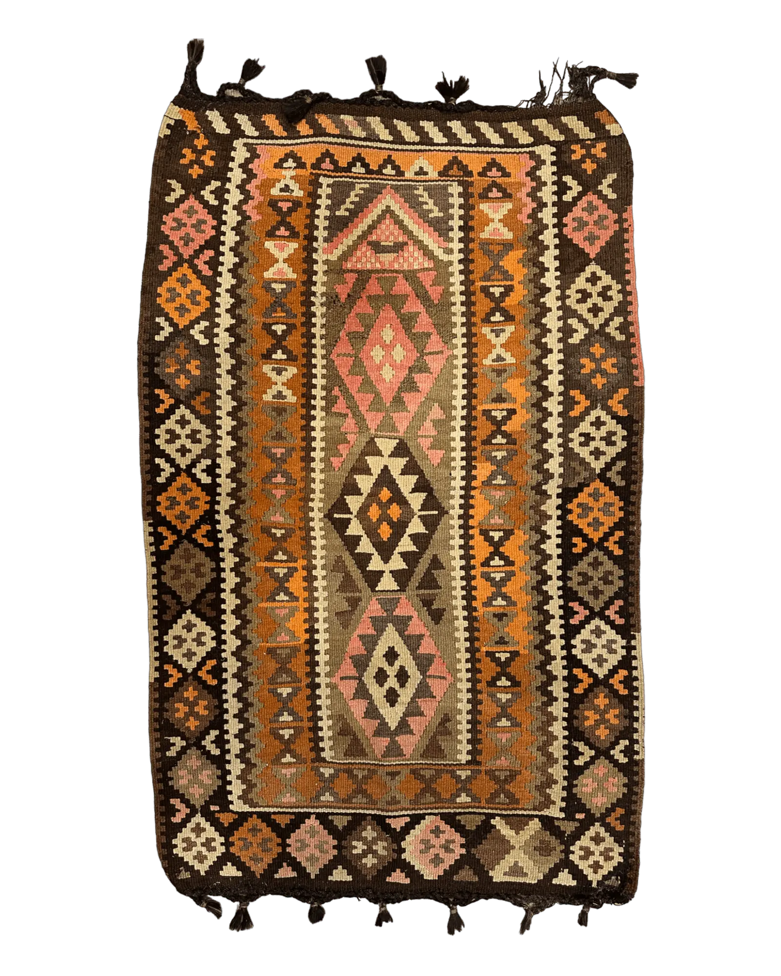 Vintage Persian Tribal Qashqai Kilim Rug 3’ x 5’ Rugistan