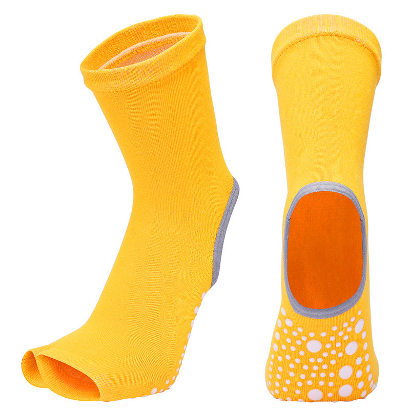 Women's non-slip yoga socks - Yellow