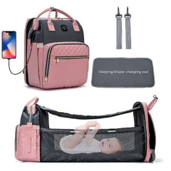 Foldable Bed Diaper Bag – Convenient & Portable