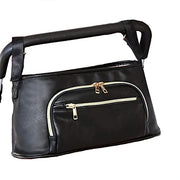 Lightweight faux leather diaper bag