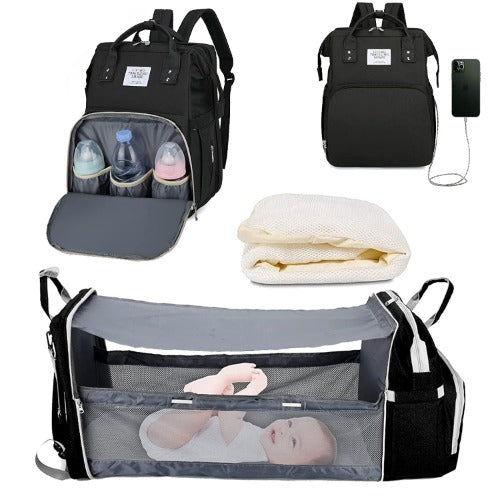 Foldable Bed Diaper Bag – Convenient & Portable