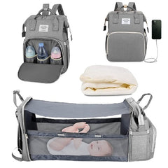 Foldable Bed Diaper Bag – Convenient & Portable