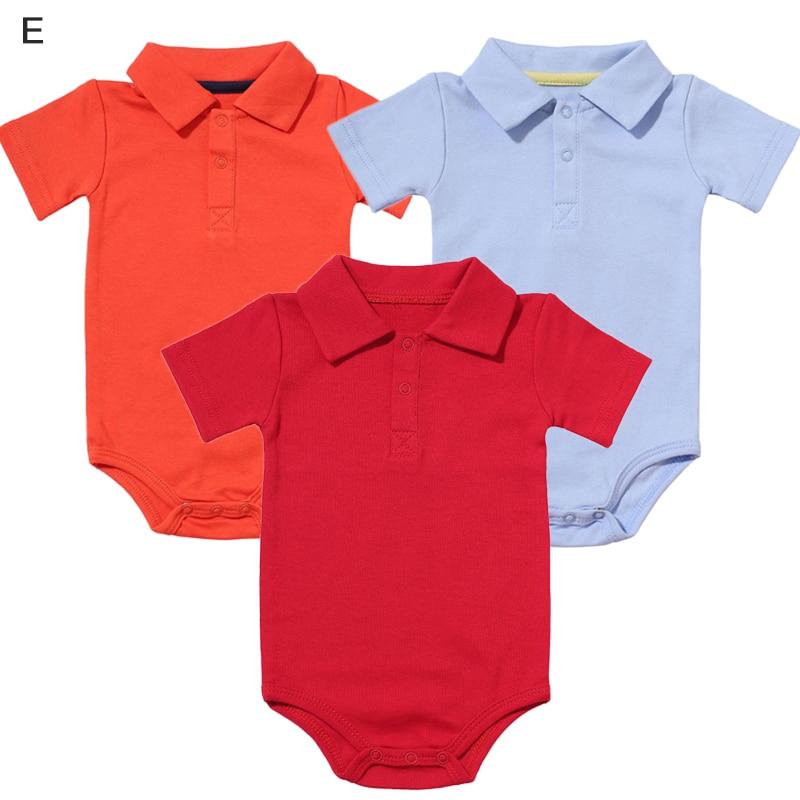 Fashionable Button-Down Collar Bodysuit Set | Unisex Baby Bodysuits