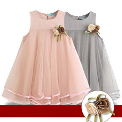 Charming Girls' Knee-Length Dress | Stylish & Comfortable