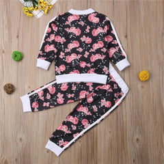 Floral Jacket & Jogger Set for Kids – Stylish & Comfortable Outfit