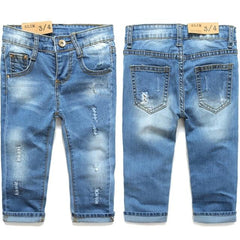 Kids Cotton Elastic Jeans | Comfortable & Stylish