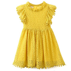 Charming Girls' Knee-Length Dress | Stylish & Comfortable