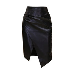 Women's Faux Leather Midi Skirt | Chic & Versatile