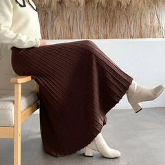 Women's A-Line Knitted Skirt | Stylish - Family Shopolf