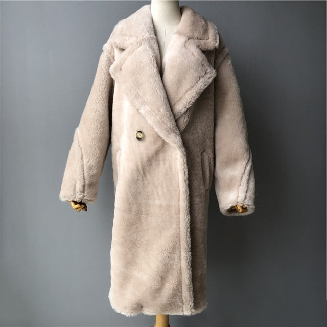 Women's Wool Coat | 100% Natural Sheep Wool | Durable, Warm