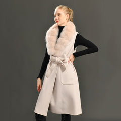 Women's Reversible Cashmere Waistcoat | Versatile Elegance