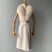 Women's reversible cashmere waistcoat - Family Shopolf