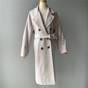 High quality cashmere women's coat, double breasted - Family Shopolf